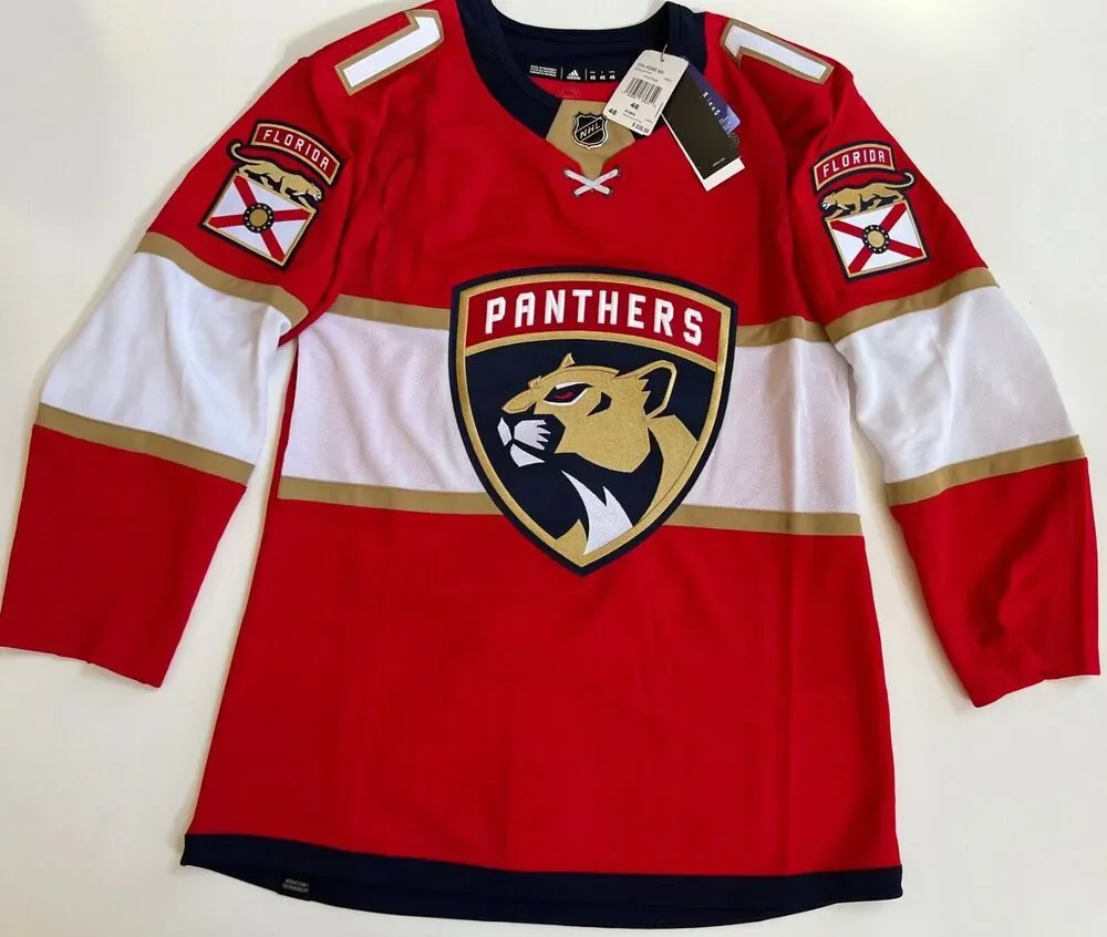 Adidas Florida Panthers Jonathan Huberdeau Jersey HB6672 Men's Size 46